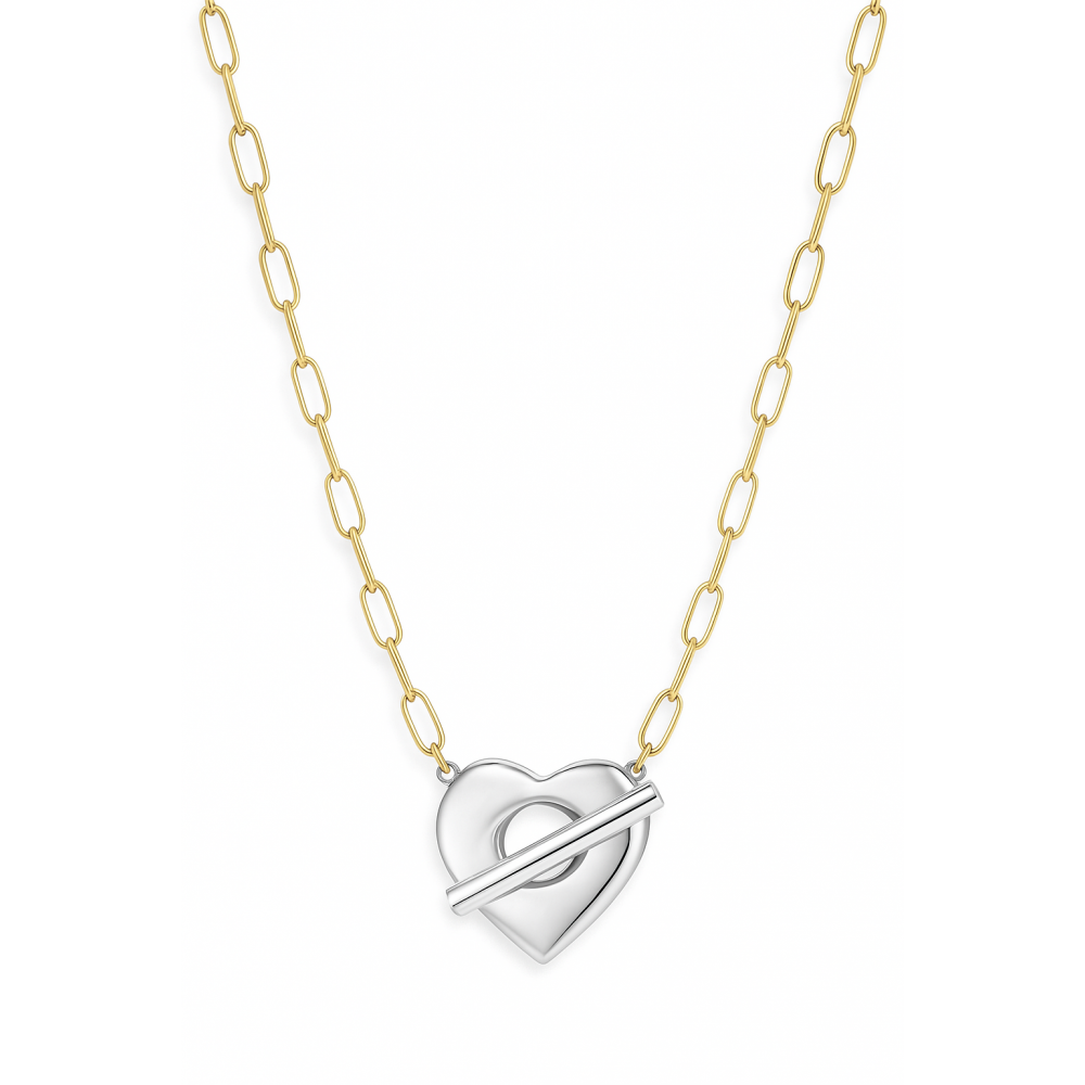 Κολιέ Καρδιά Με Κούμπωμα